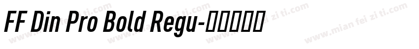 FF Din Pro Bold Regu字体转换